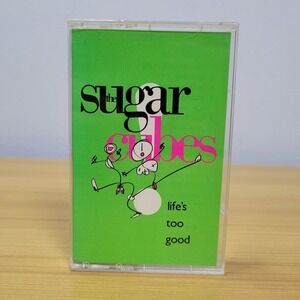The Sugarcubes Life's Too Good Cassette Tape 1988 BJORK Clean